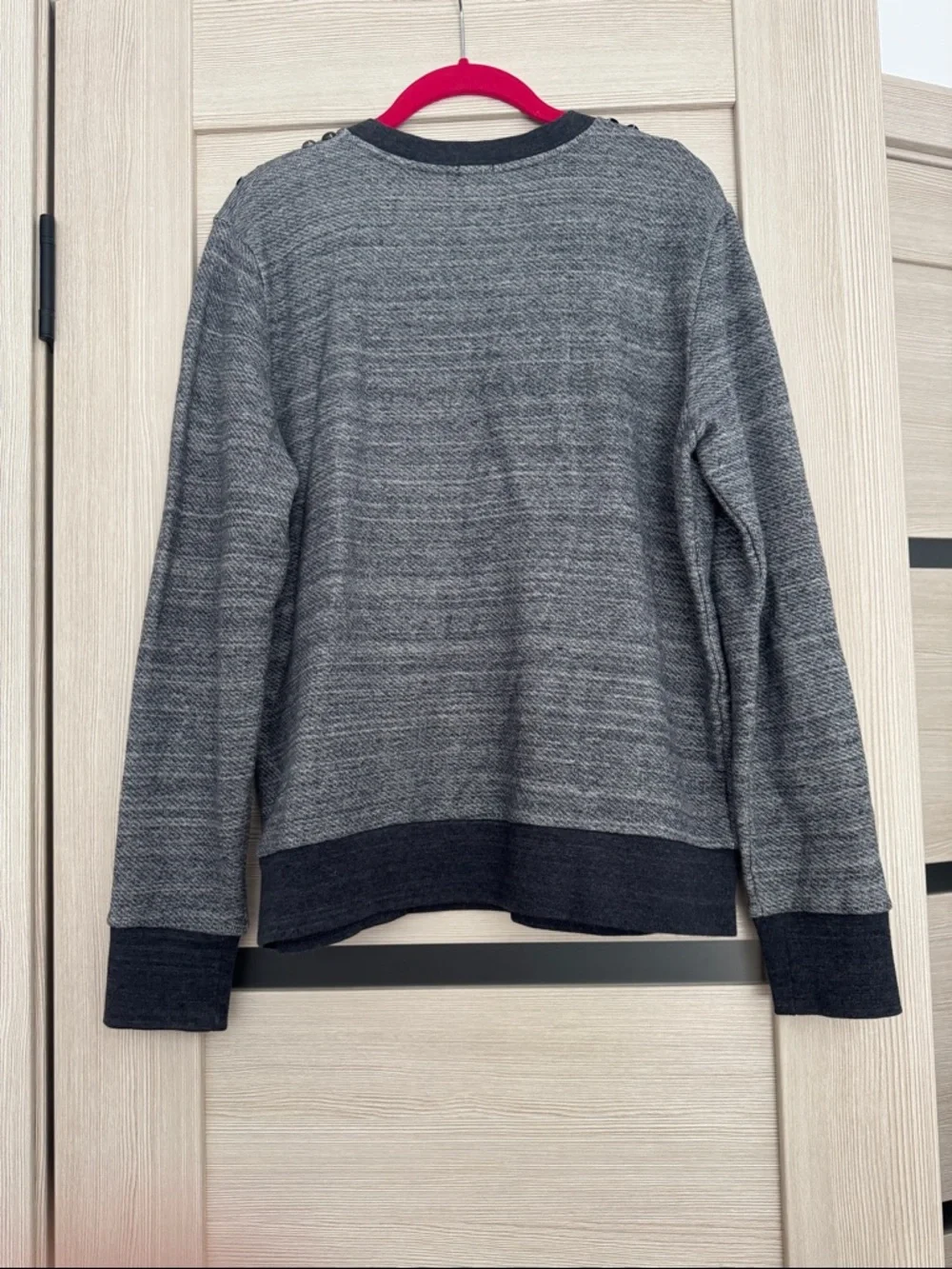 J.crew cotton Studded Grey Crewneck Sweater - Women